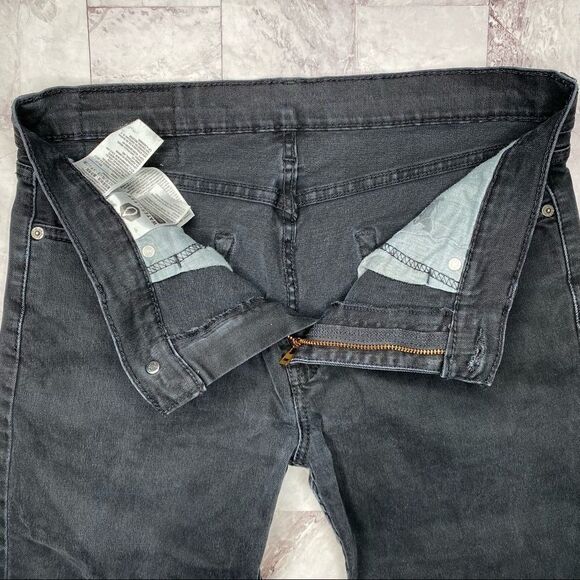 LEVI’S Black Mid-Rise Skinny Denim Jeans - Size 32 - Picture 8 of 10